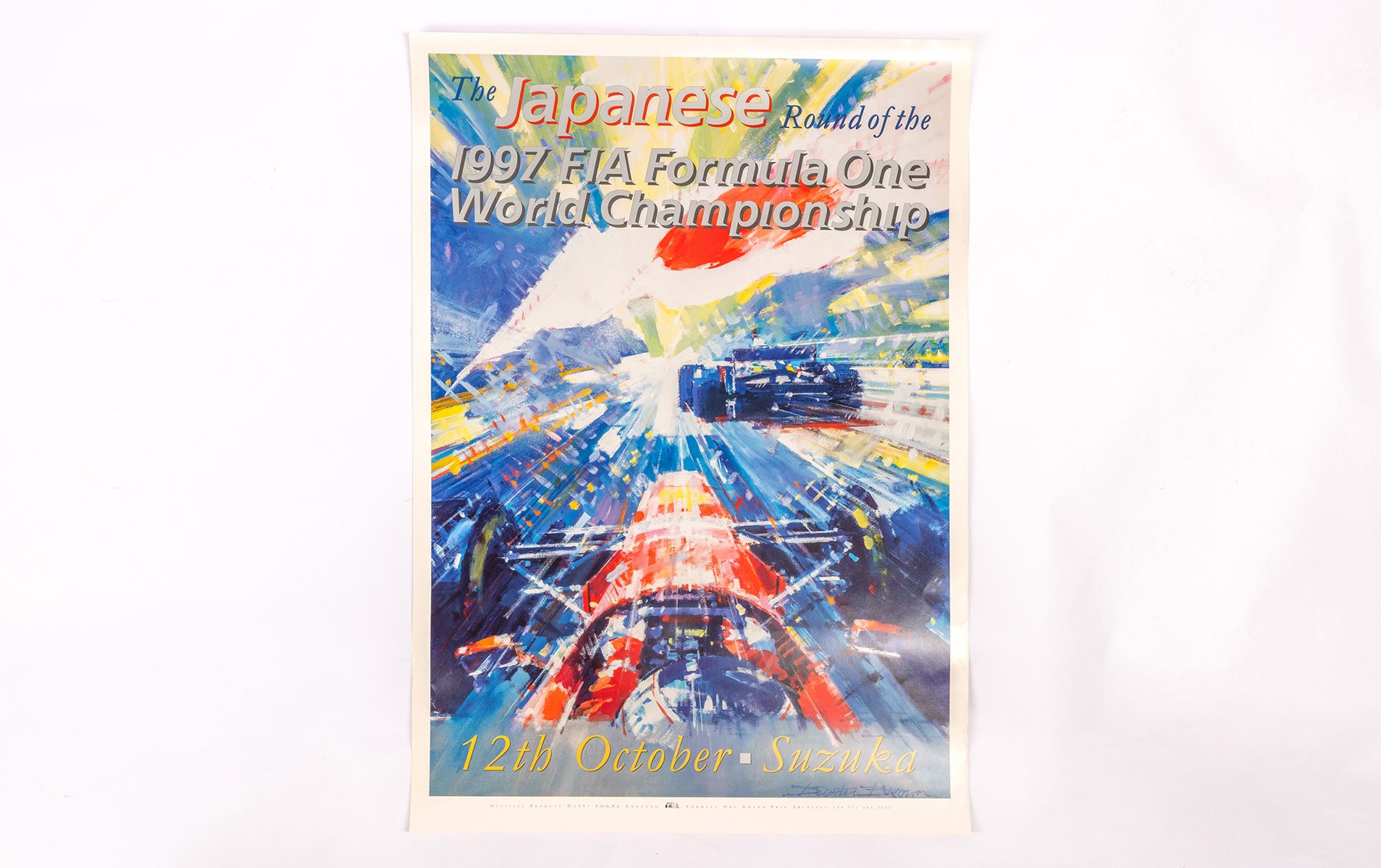限定版 the / British Round F1 Formula World One Championship The 当時物 1997 ブリティッシュ・ラウンド　ポスター　未使用品 FIA of 自動車